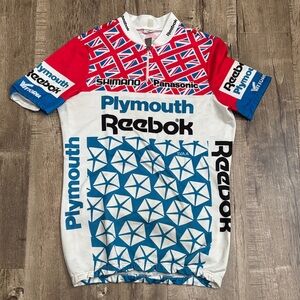 Vintage Reebok Short Sleeve Cycling Jersey